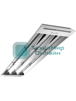 Обогреватель инфракрасный Ballu BIH-Т-6.0 серый, 6000 Вт, 60 м2