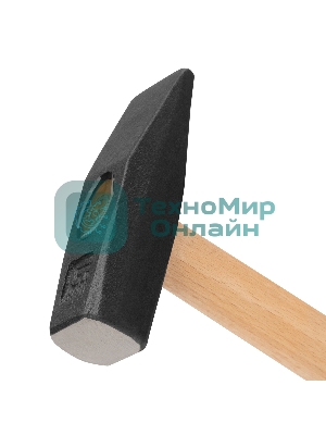 Молоток слесарный Сибртех 600 г, квадратный боек, деревянная рукоятка