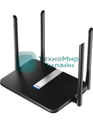Роутер беспроводной Cudy X6 AX1800 10/100/1000BASE-TX черный