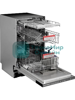 Встраиваемая посудомоечная машина Kuppersberg GGS 4535, черный, 44.8 см, 11 компл., 49 дБ, класс A++
