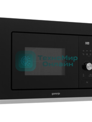 Встраиваемая микроволновая печь GORENJE BMX201AG1BG Электронное управление, черный, объем: 20 л