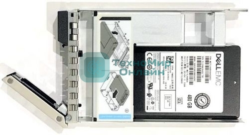 Накопитель SSD 480Gb SSD SATA Read Intensive 6Gbps 512 2.5in Hot-plug AG Drive,3.5in HYB CARR, 1 DWPD, 876 TbW