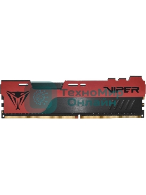 Оперативная память Patriot Viper Elite II, DDR4, 16GB (1x16 GB), 3600 MHz, CL20, DIMM, радиатор, красный, черный