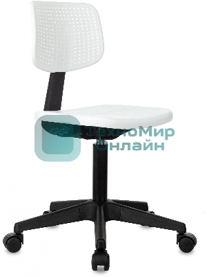 Кресло детское Бюрократ CH 200 белый пластик крестов. пластик