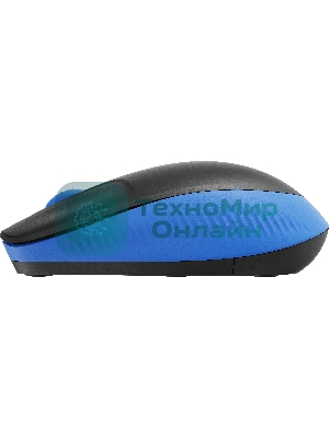 Мышь беспроводная Logitech M190 черный/синий, 1000 dpi, радиоканал, USB, кнопки - 3