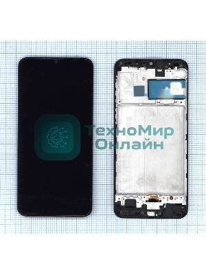 Дисплей для Samsung Galaxy M21 SM-M215 в сборе с тачскрином и рамкой (TFT) черный