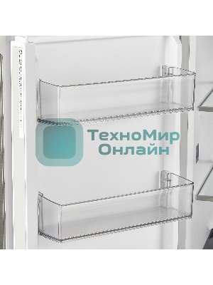 Холодильник Maunfeld MFF183NFBE черный трехкамерный 270/135л морозилка снизу, NoFrost, Side by Side