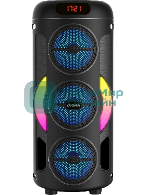 Минисистема Digma D-MC1721 черный 10Вт FM USB BT micro SD