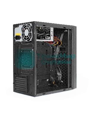Компьютерный корпус Minitower ExeGate BAA-113-AA500 (mATX, БП AA500 с вент. 8см, 2*USB, аудио, черный)