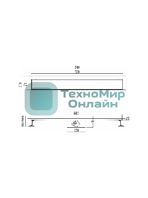 Трап линейный РМС ТЛ-03-60х7