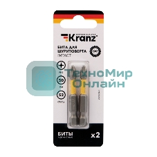 Бита для шуруповерта Kranz IMPACT PH2x50 мм (2 шт./уп.)