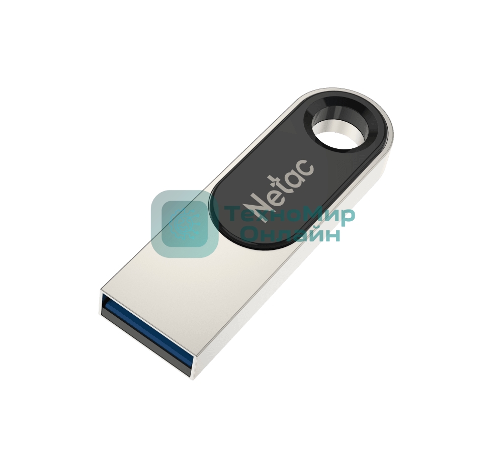 Флешка USB Netac U278 (NT03U278N-016G-20PN), 16Gb, USB 2.0, R/W 50/10, серебристый/черный