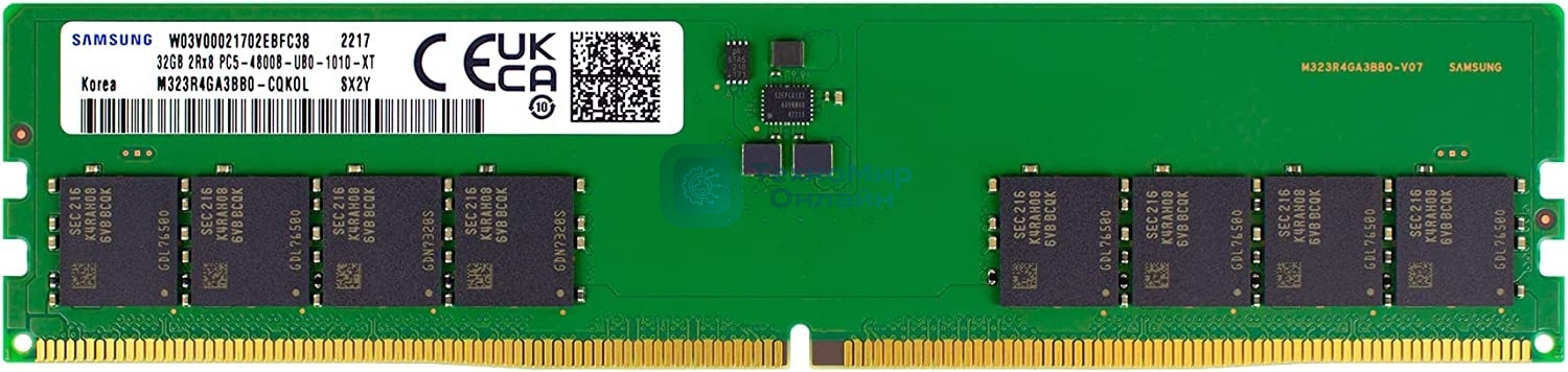 Оперативная память Samsung, DDR5, 32GB (1x32 GB), 4800 MHz, CL40, DIMM