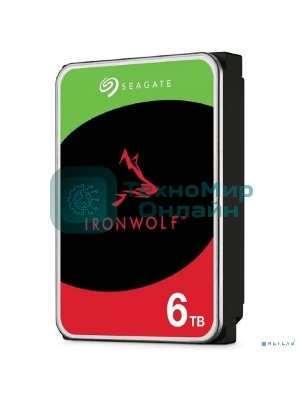 Жесткий диск Seagate 6Tb Ironwolf (ST6000VN006) SATA 6.0Gb/s, 5400 rpm, 256mb buffer, 3.5