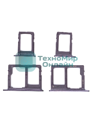 Лоток для SIM-карты Samsung Galaxy J4 (J400F) фиолетовый