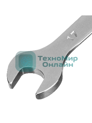 Набор ключей комбинированных Stels 6-17 мм, 6 шт., CrV, матовый хром