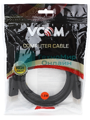 Кабель VCOM VHD6220-1.8MO Кабель соединительный DisplayPort 1,8 м