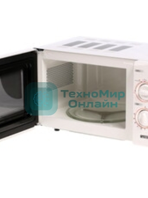 Микроволновая печь Mystery MMW-2013 белый, 20 л, 800 Вт, переключатели - поворотный механизм