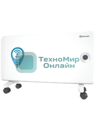 Конвектор электрический Thermex Frame 1500E белый, 1500 Вт, 20 м2, термостат, дисплей