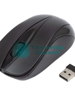 Мышь беспроводная HIPER HOMW-061 черный, 1000 dpi, радиоканал, USB, кнопки - 3