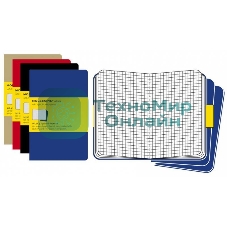 Блокнот Moleskine CAHIER JOURNAL QP322 XLarge 190х250 мм, обложка картон, 120 страниц, клетка, черный (3 шт)