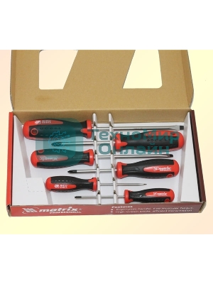 Набор отверток Matrix сталь s2 двухкомпонентные рукоятки 6шт