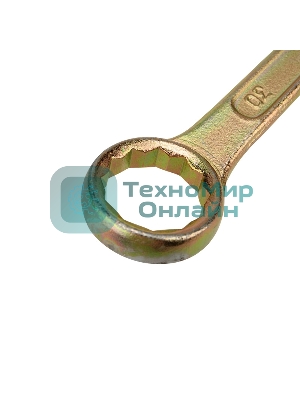 Ключ комбинированный Rexant 30 мм, желтый цинк