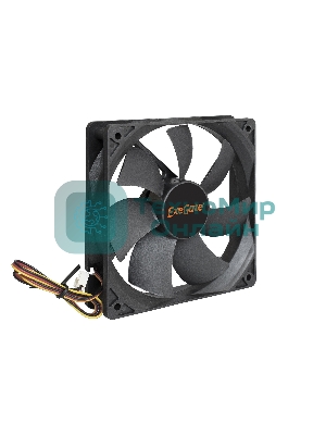 Вентилятор для корпуса ExeGate ExtraPower EP12025H3P черный, 120 мм, 1800 об/мин, 28 дБ, 3 pin