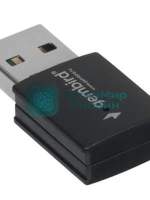 Сетевой адаптер Wi-Fi+Bluetooth Gembird WNP-UA-018 двухдиапазонный мини, 600 Мбит, USB, 802.11b/a/g/n/ac