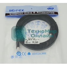 Кабель аудио-видео Behpex HDMI (m)/HDMI (m) 3м. черный