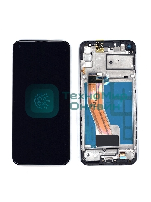 Дисплей для Samsung Galaxy M11 SM-M115 черный с рамкой