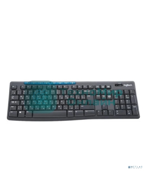 Комплект клавиатура+мышь Logitech MK275 беспроводной, USB, 1000 DPI, голубой/чёрный