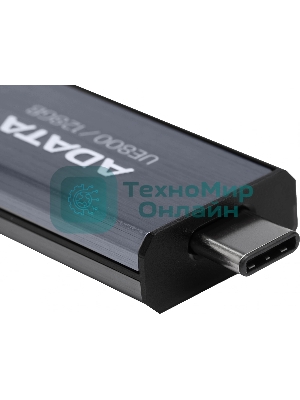 Флешка USB ADATA UE800 (AELI-UE800-128G-CSG), 128Gb, Type-C USB 3.2, R/W 1000/550, серебристый