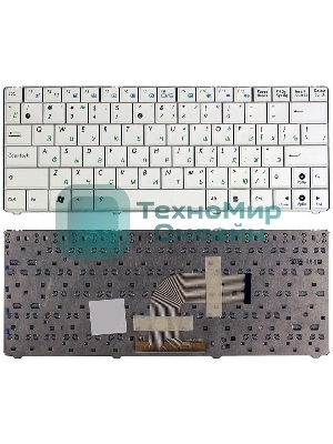 Клавиатура для ноутбука Asus Eee PC 1101 1101HA N10 N10E N10J белый