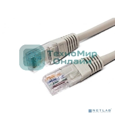 Кабель патч-корд, Filum FL-U5-C-2M U/UTP 5e cat. 2м, 26AWG(7x0.16 мм), чистая медь, PVC, серый