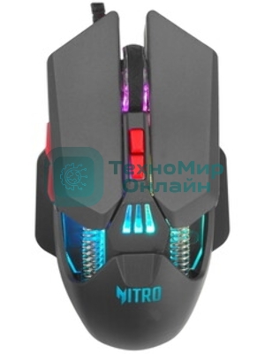 Мышь проводная Acer Nitro OMW302 черный, 7200 dpi, USB, кнопки - 7