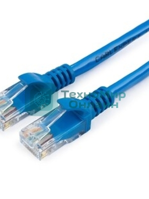 Патч-корд UTP Cablexpert cat.5e, 1.5м, литой, многожильный, синий
