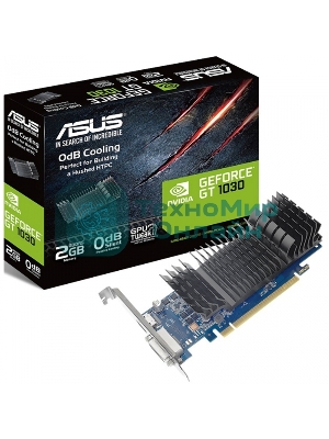 Видеокарта ASUS NVIDIA GT1030-SL-2G-BRK GT 1030 2048Mb 64 GDDR5 1228/6008 DVIx1 HDMIx1 HDCP Ret low profile