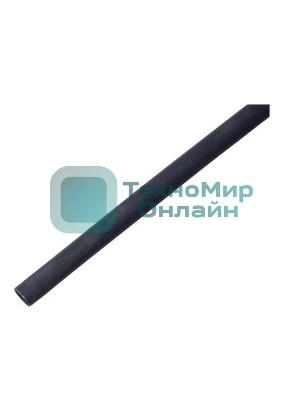 Трубка термоусадочная Rexant двустенная клеевая 18/6 (3:1) 1м черный