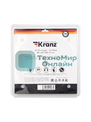 Диск пильный Kranz 250 мм х 48 зуб х 32/30 мм