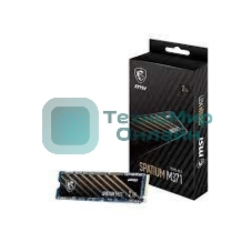 Накопитель SSD MSI 500Gb SPATIUM M371 M.2(22x80мм), NVMe, PCIe 3.0 x4, 3D TLC, R/W 2200/1150, IOPs 60 000/200 000, TbW 110, DWPD 0.12