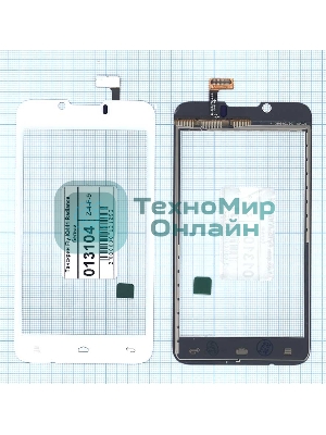 Сенсорное стекло (тачскрин) для Fly IQ441 Radiance, белое