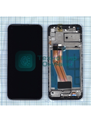 Дисплей для Samsung Galaxy M11 SM-M115 черный с рамкой