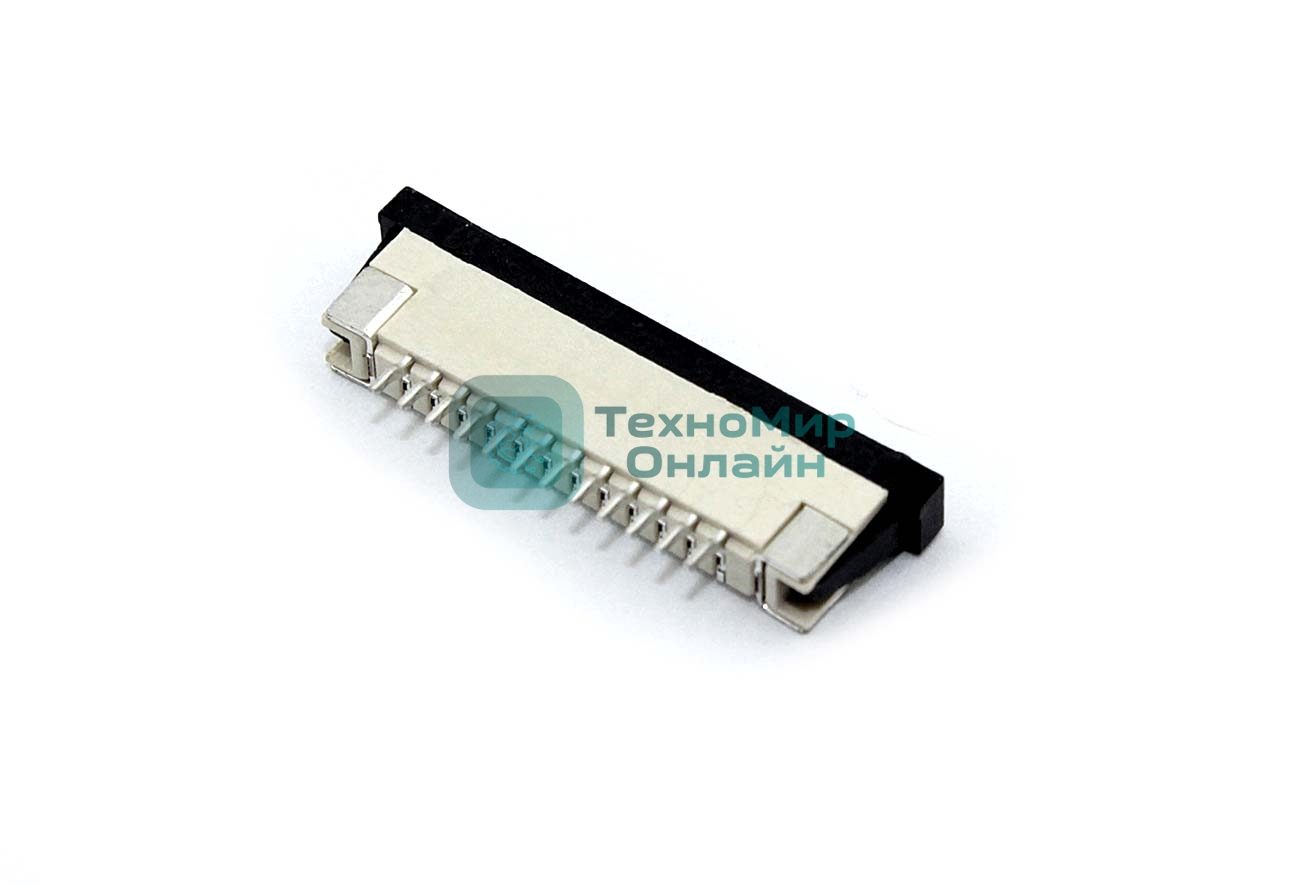 Разъем FPC Half Coverage Top Contact 1.0K-BS-12PWB 12 pin высота 2мм шаг 1мм