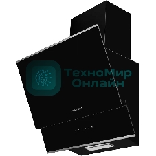 Вытяжка наклонная Kuppersberg F 600 BX, черный/нержавеющая сталь, 60 см, 850 куб. м/ч, 46 дБ