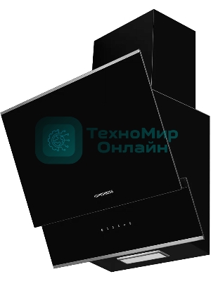 Вытяжка наклонная Kuppersberg F 600 BX, черный/нержавеющая сталь, 60 см, 850 куб. м/ч, 46 дБ