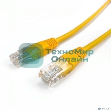 Кабель патч-корд, Filum FL-U5-C-2M-Y U/UTP 5e cat. 2м, 26AWG(7x0.16 мм), чистая медь, PVC, жёлтый