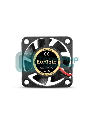 Вентилятор 5В DC ExeGate EX04010B2P-5 (40x40x10 мм, 2-Ball (двойной шарикоподшипник), 2pin, 5500RPM, 25dBA)