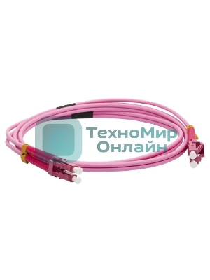 Патч-корд LANMASTER LAN-2LC-2LC/OM4-1.5 2x50/125 OM4 LC дуплекс-LC дуплекс 1.5м LSZH оранжевый