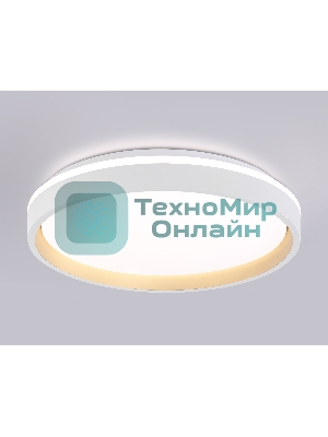 Светодиодный светильник RGB Ambrella light FZ607 WH/GD белый/золото IP20 66W 3000K-6500K+RGB D490*85 (ПДУ ИК)